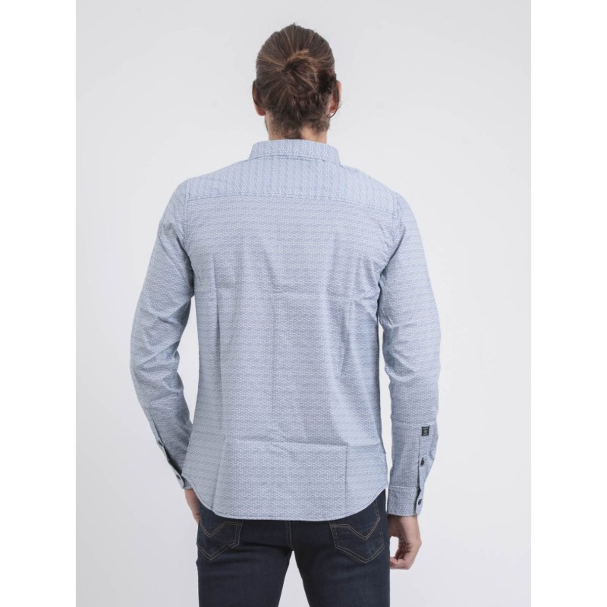 Chemise Manches Longues Motifs Teralix blanc, RITCHIE