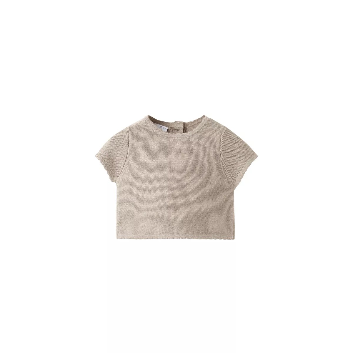 T-shirt en maille fine marron moyen, MANGO BABY