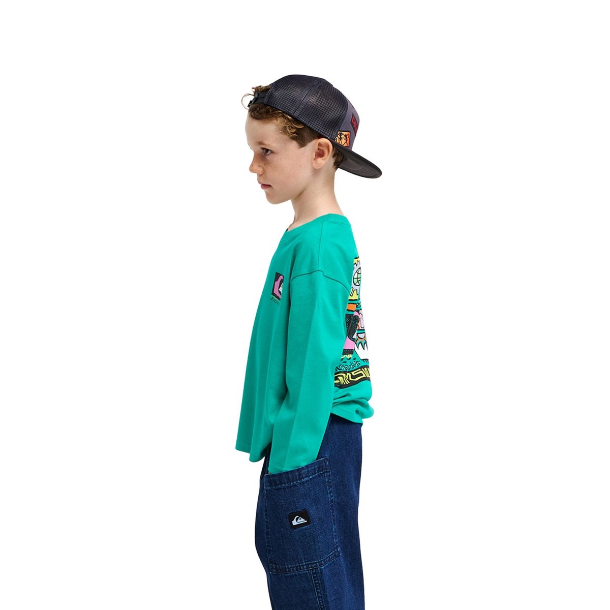 T-shirt manches longues KINGPIN vert deep green, QUIKSILVER