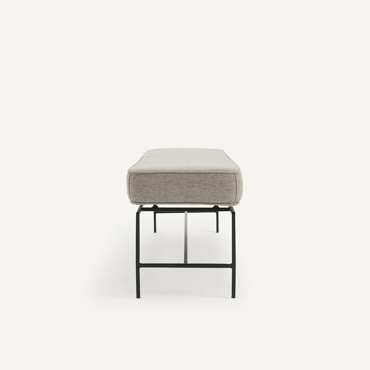 Panca/panca da letto rivestimento texturé, Oreko grigio chiaro, AM.PM