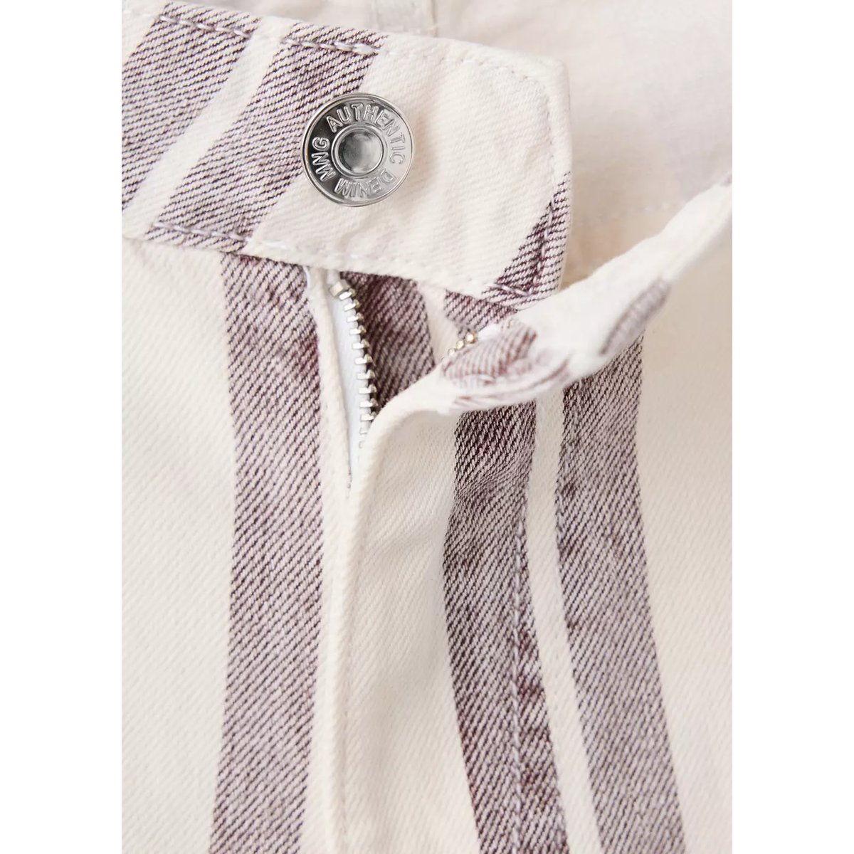 Jean droit rayures beige, MANGO TEEN