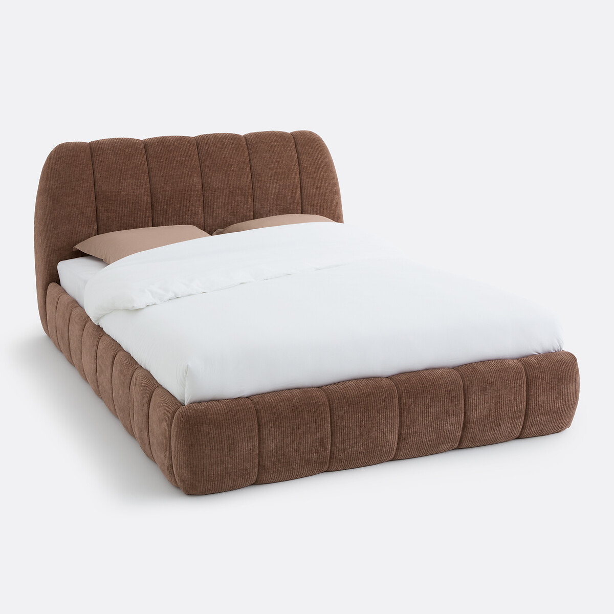 Lit coffre avec sommier, NURIA marron chocolat, LA REDOUTE INTERIEURS