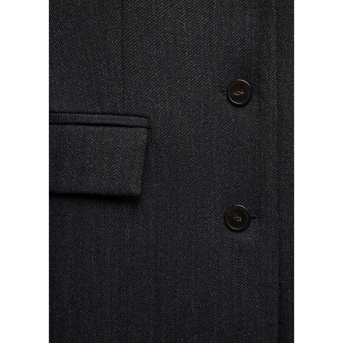 Manteau laine ajusté gris, MANGO
