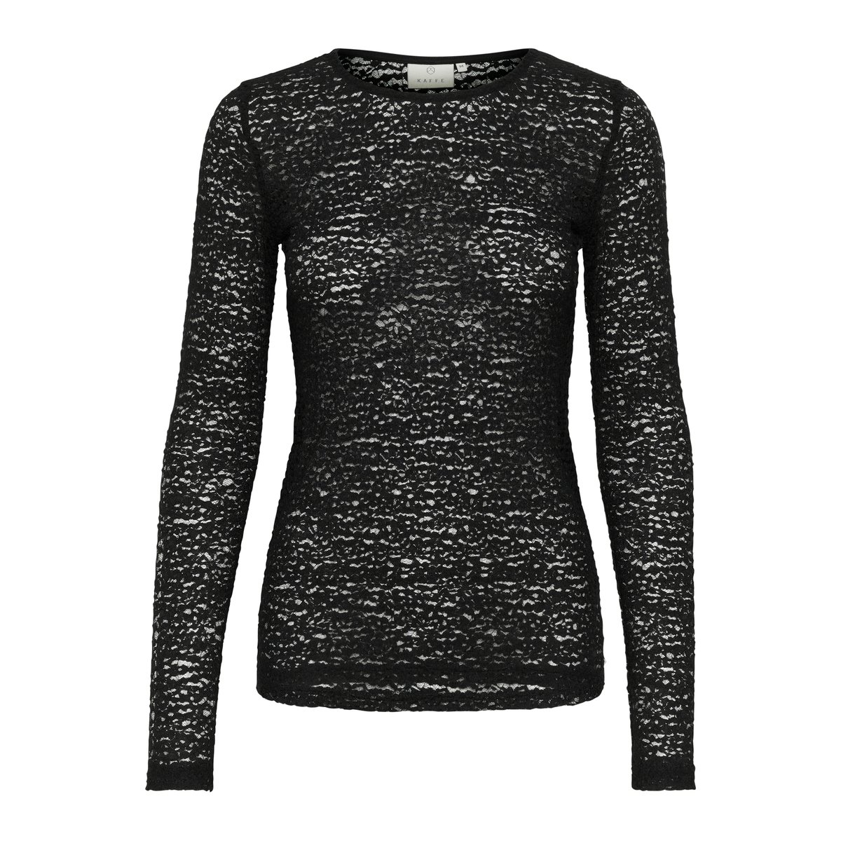 T-shirt noir black deep, KAFFE