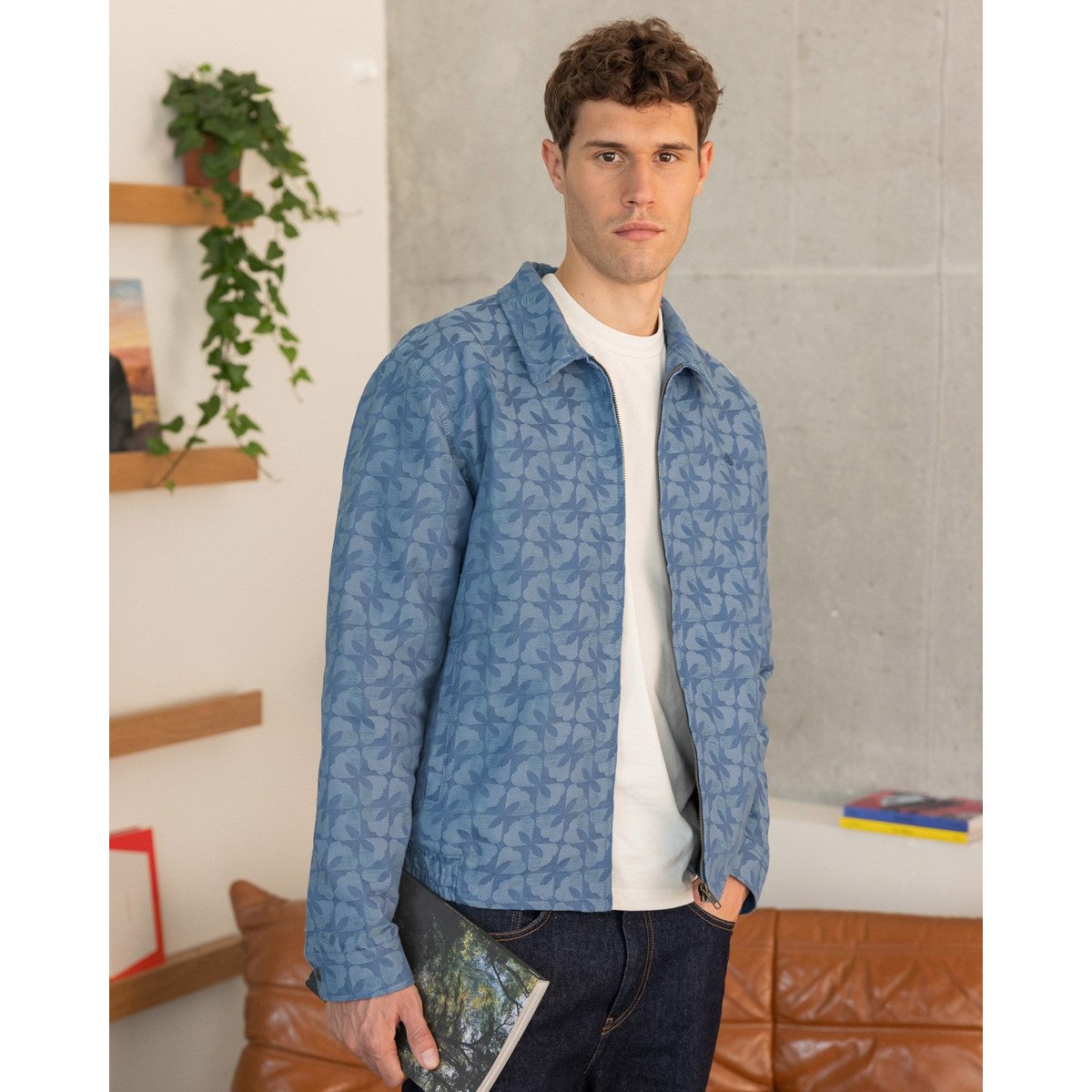 Veste DOURDAN bleu moyen, FAGUO