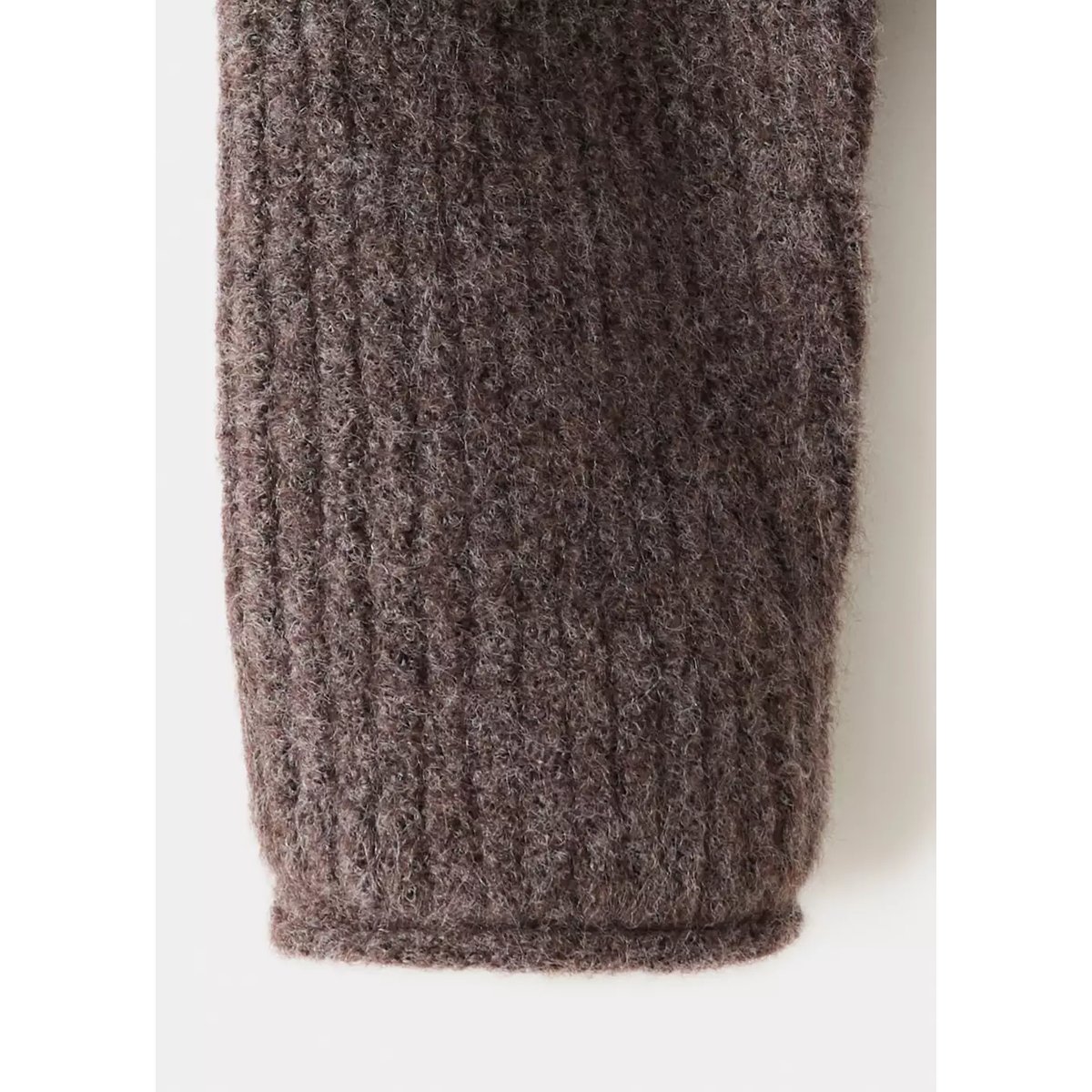 Cardigan maille côtelée marron, MANGO BABY