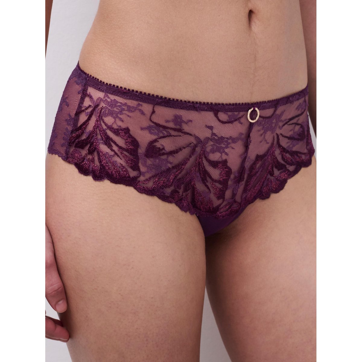 Shorty ILLUSION aubergine lurex, CHANTELLE