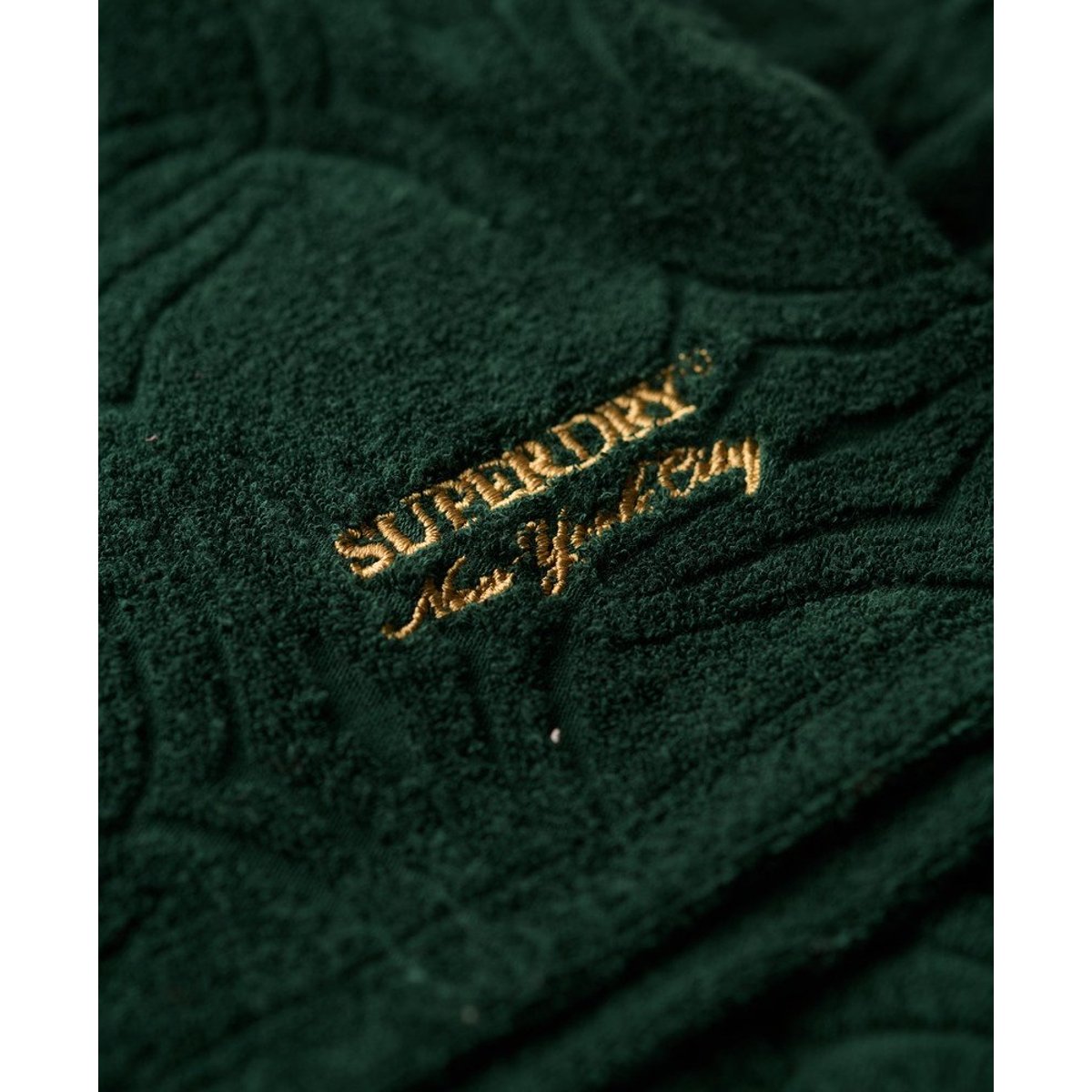 Short en éponge Country Club vert émail, SUPERDRY