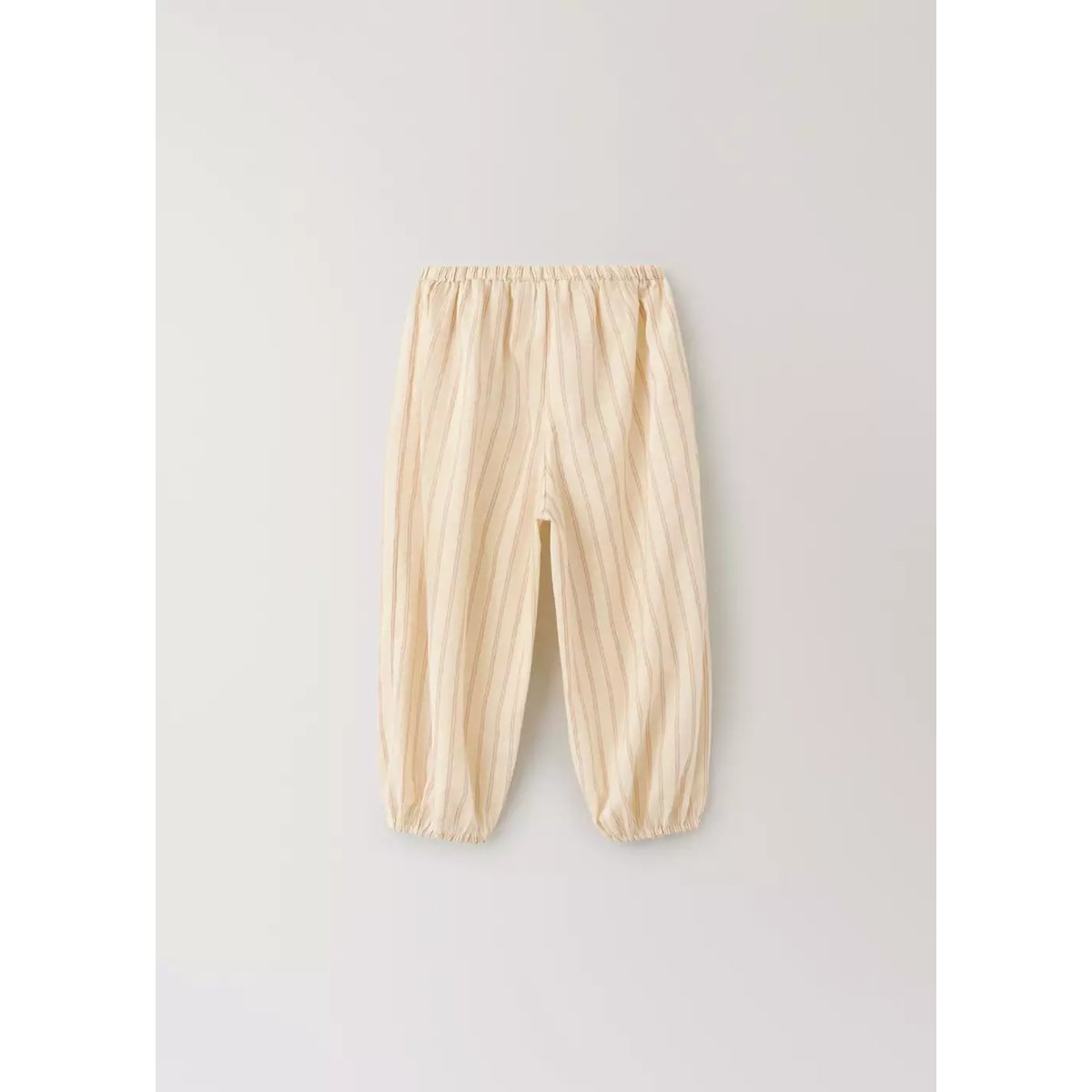 Pantalon de pyjama pour enfant 100 % coton à rayures nude, MANGO HOME