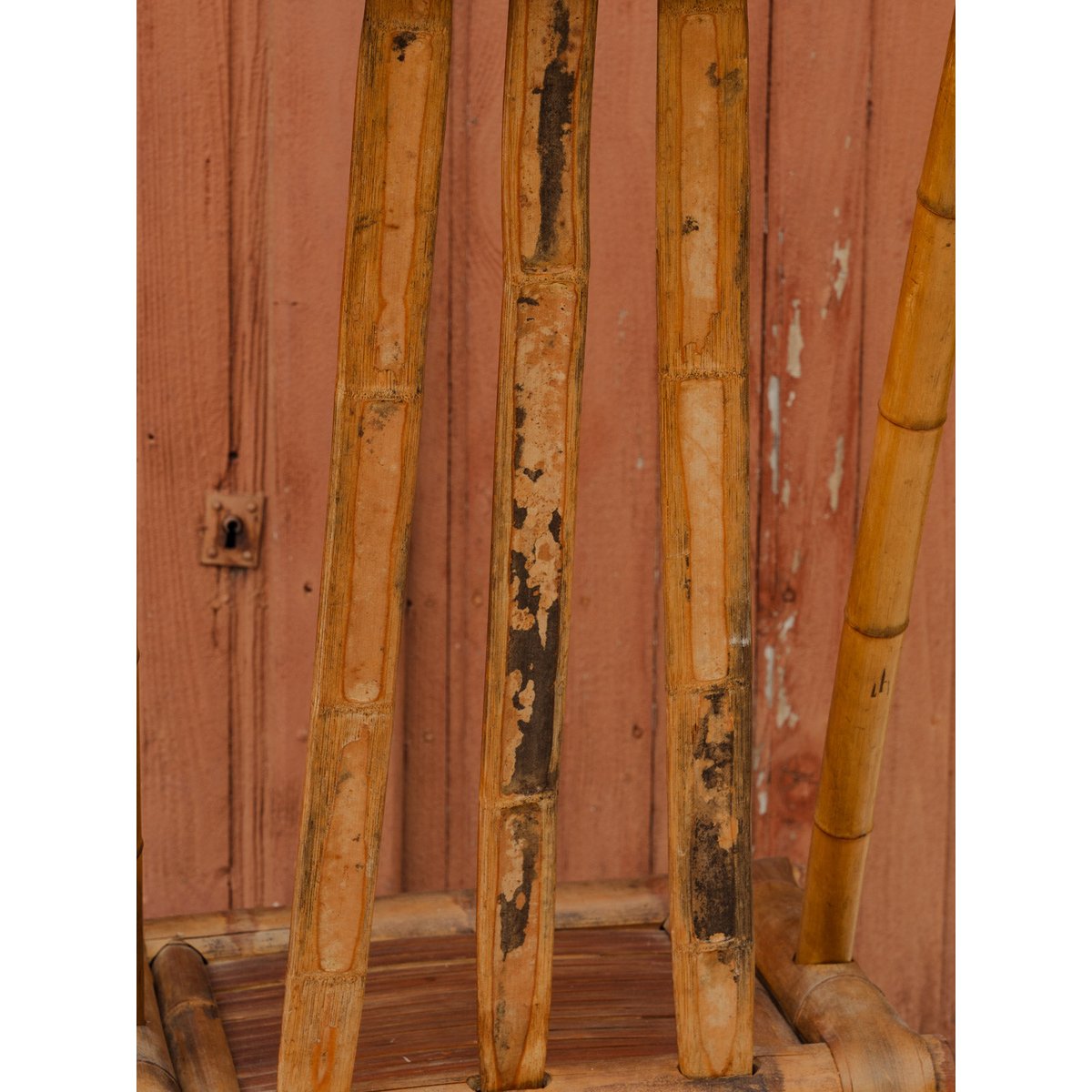 Chaise en bambou Claude N°1679 - Bon état bois clair, DEBONGOUT