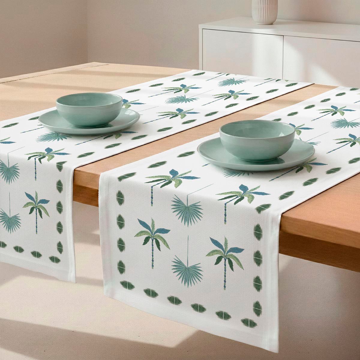 Chemin de table en coton Manyara multicolor, NAF NAF HOME