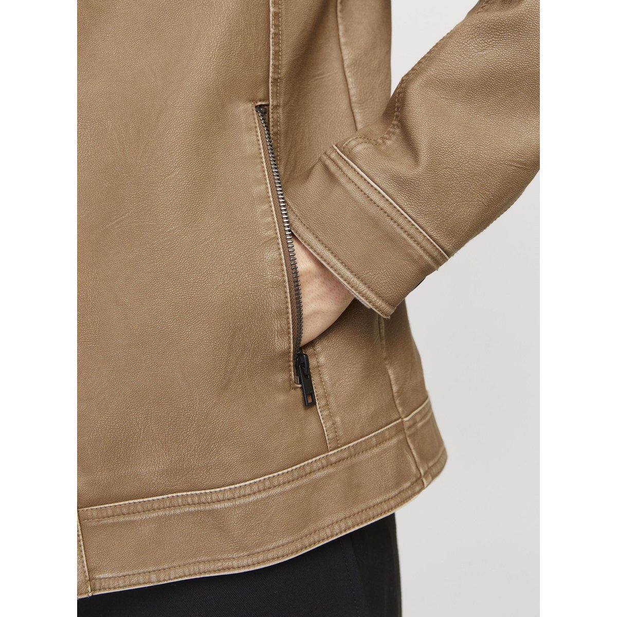 Veste En Cuir Synthétique safari, JACK & JONES
