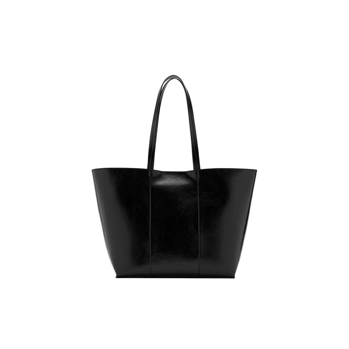 Grand sac cabas noir, MANGO