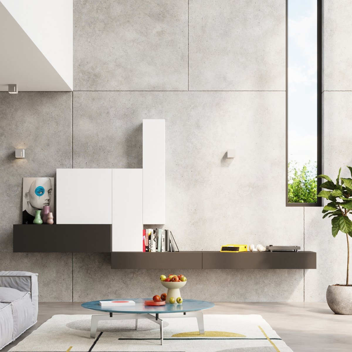 Applique Aluminium Gris G9 1 Pixar gris, EDEN