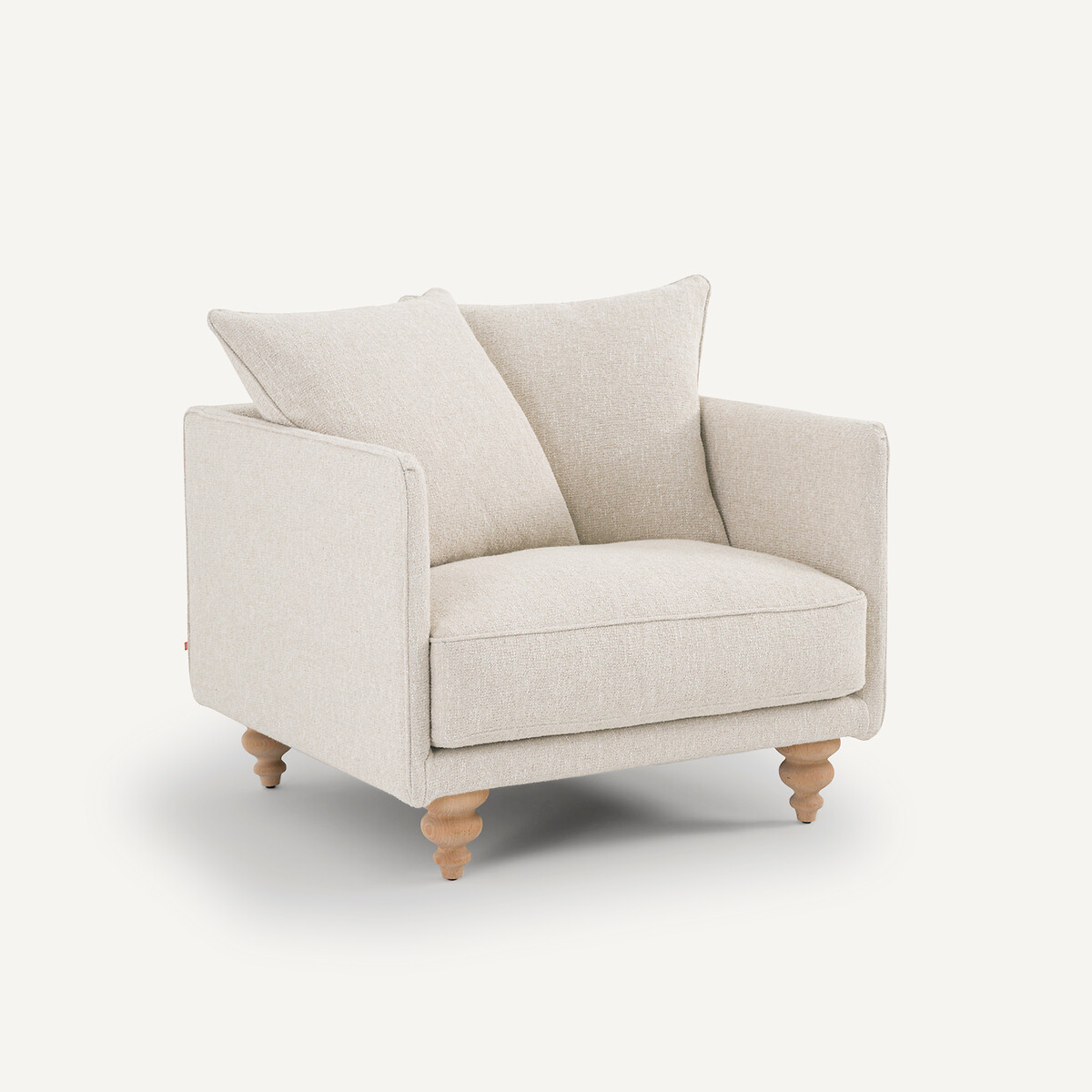 Fauteuil bouclette, Lazare craie, AM.PM