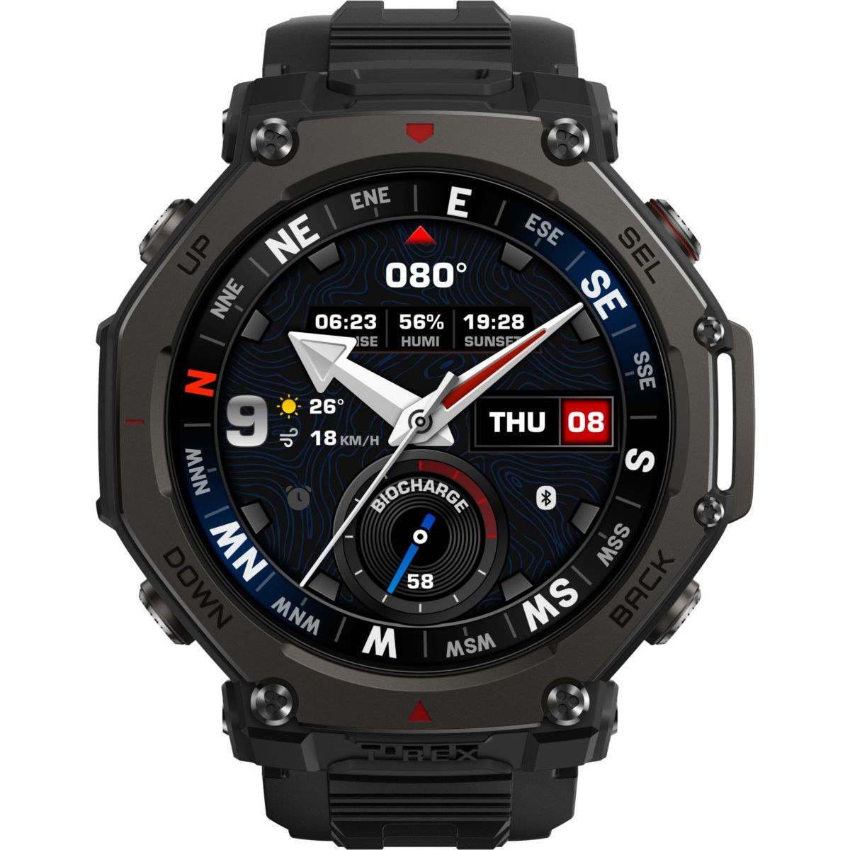 Montre sport T-REX 3 PRO 48mm Black noir, AMAZFIT