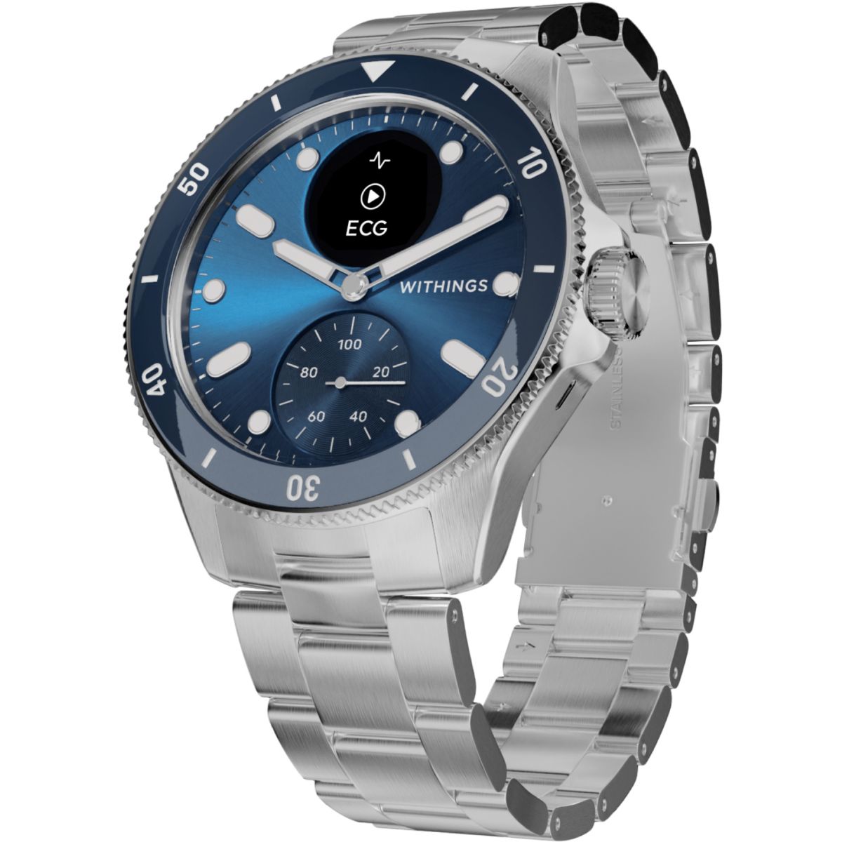 Montre santé Scanwatch Nova Bleue bleu, WITHINGS