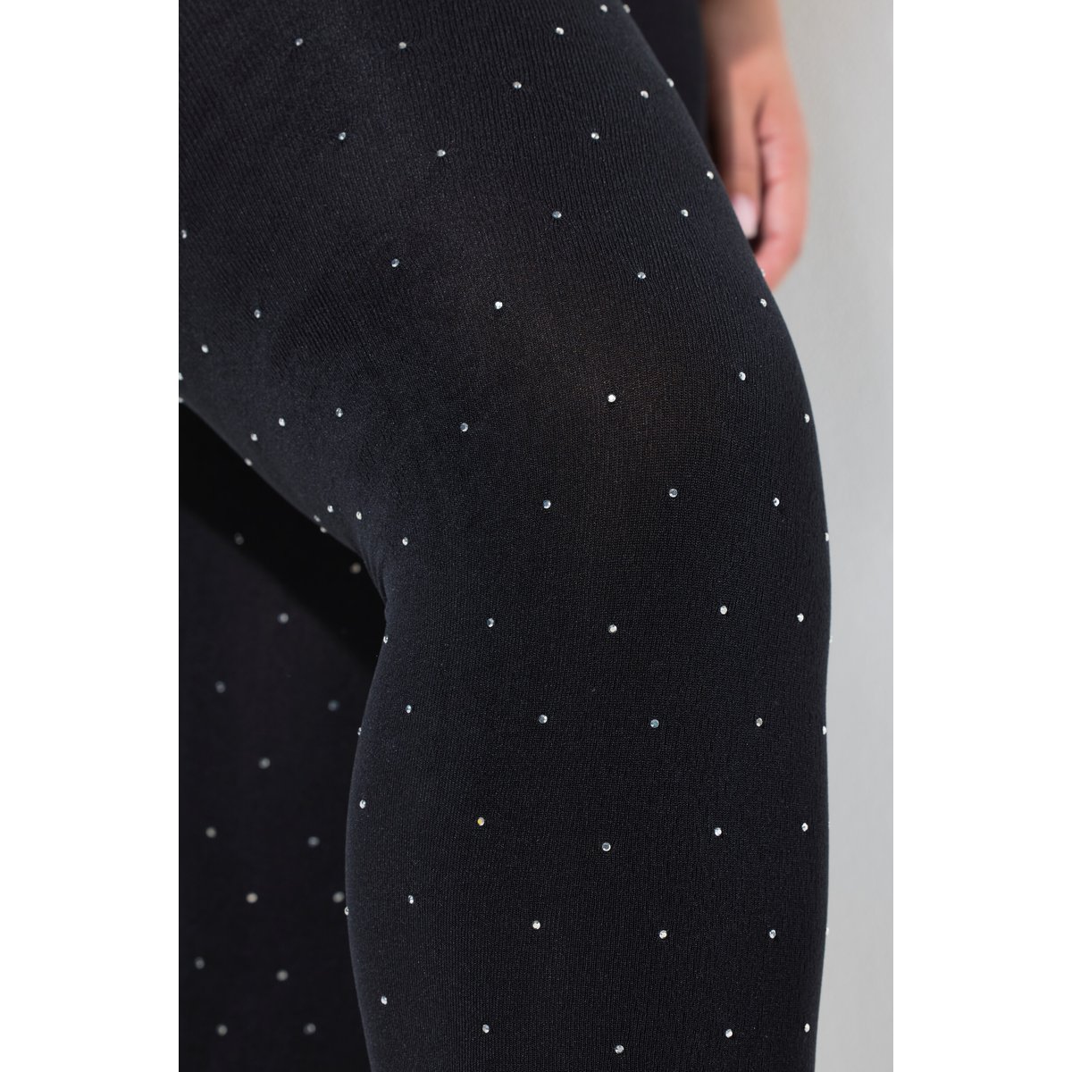 Collants thermiques doublées, avec strass noir, ULLA POPKEN