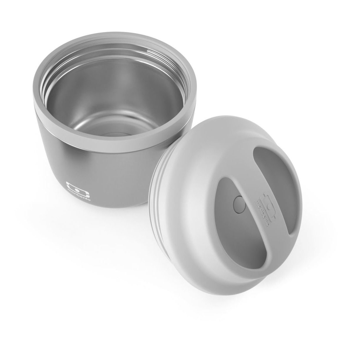 Bento Isotherme Mb Elément Graphic Ginkgo 550 Ml metallic silver, MONBENTO