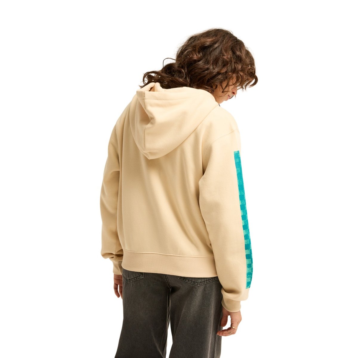 Sweat capuche zippé ON VACAY blanc white cap, BILLABONG