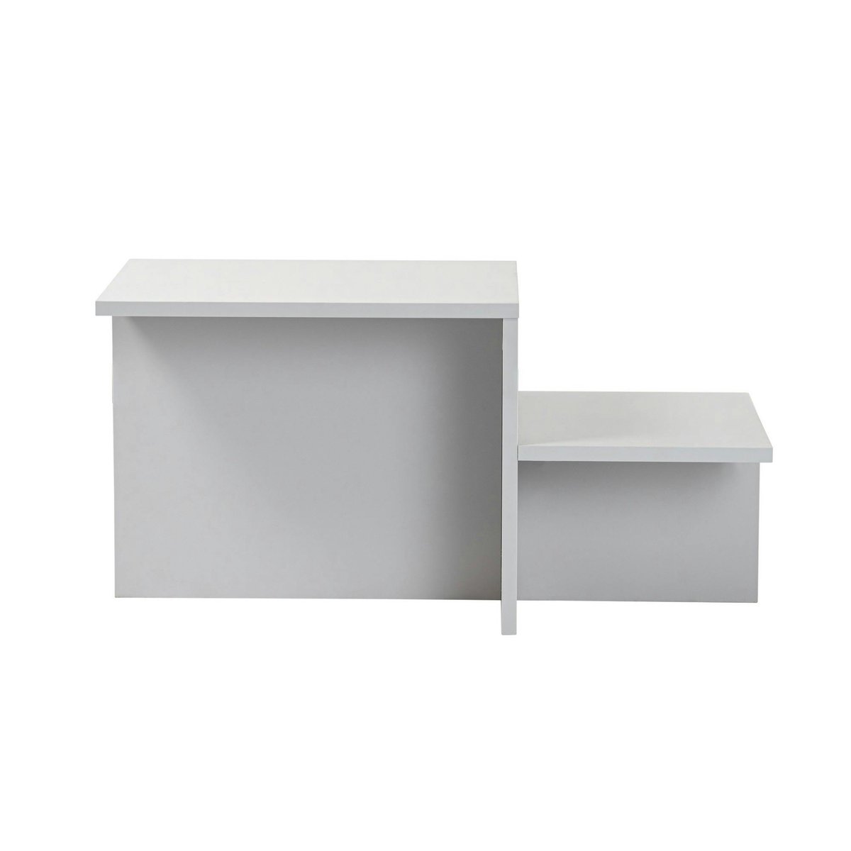 Table basse moderne double hauteur MARFA gris, PIER IMPORT