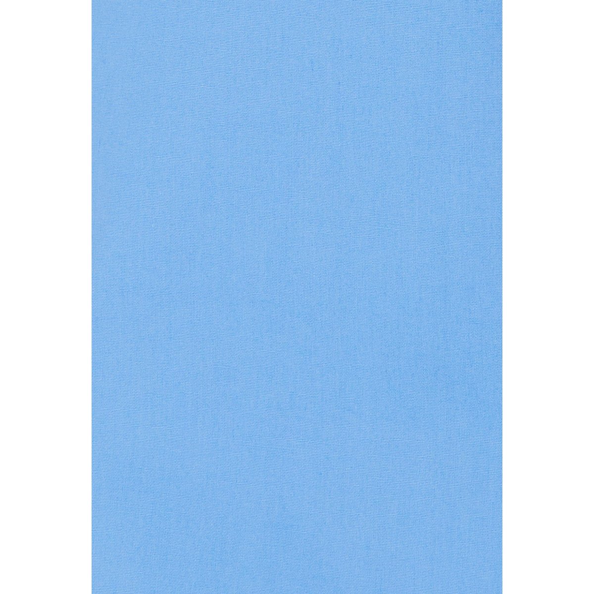 Maxi-chemise popeline unie bleu, DAMART