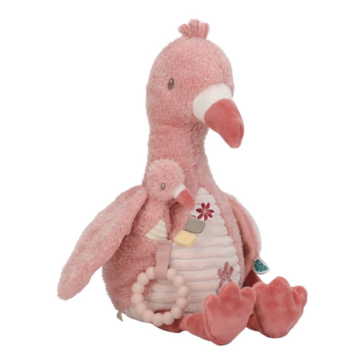 Peluche d'activités rose, blanc cassé, LITTLE DUTCH