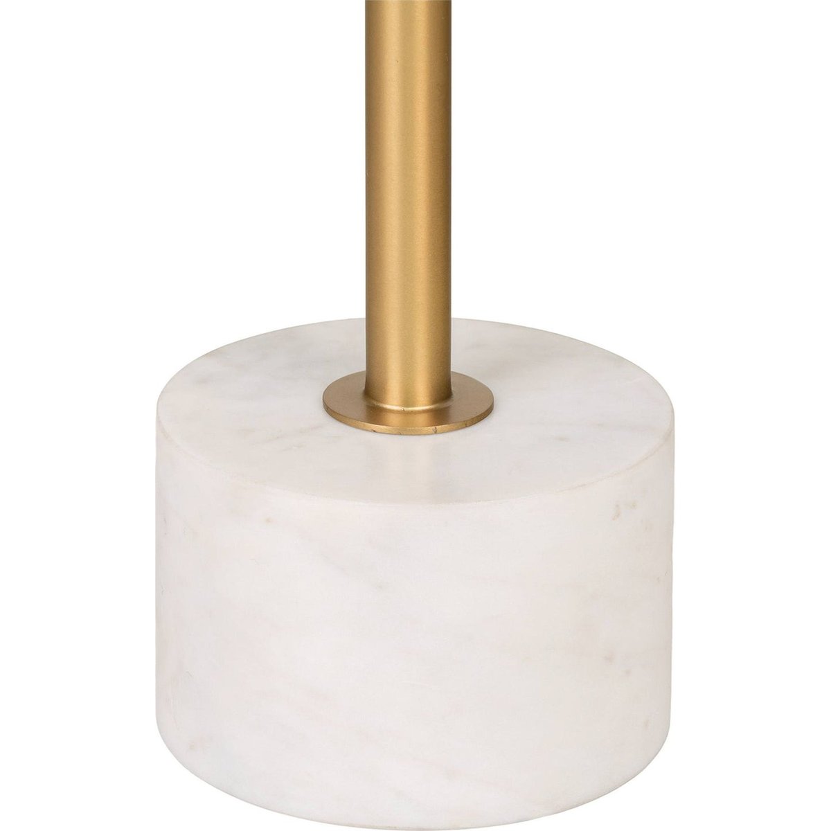 Table d'appoint ronde PROSSAN doré et blanc marbré, RECOLLECTION