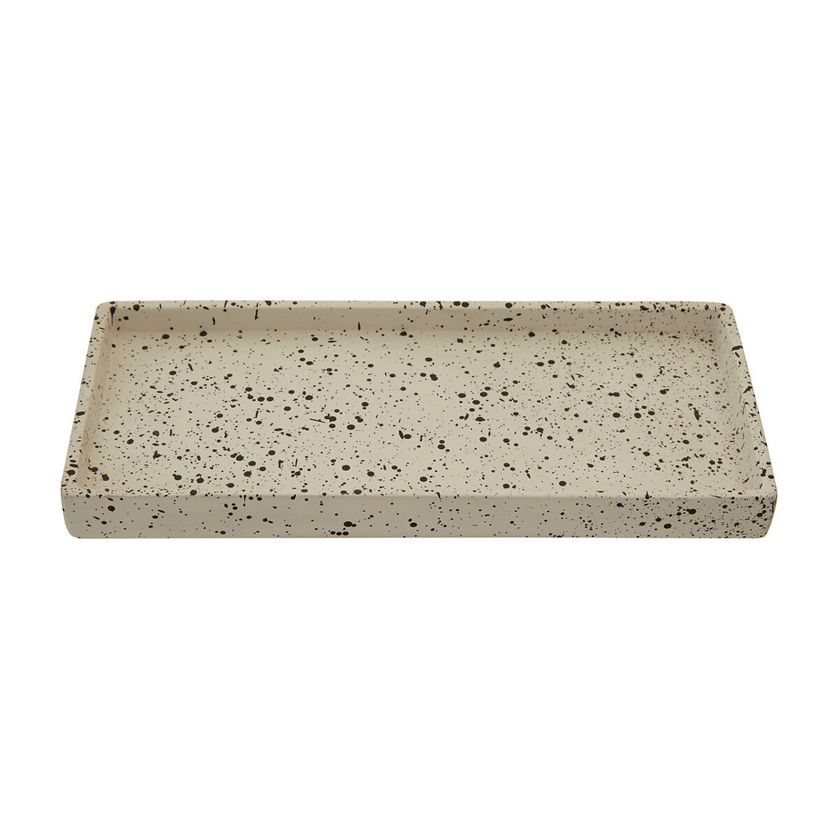 25cm Terrazzo Concrete Bathroom Tray white, SO'HOME