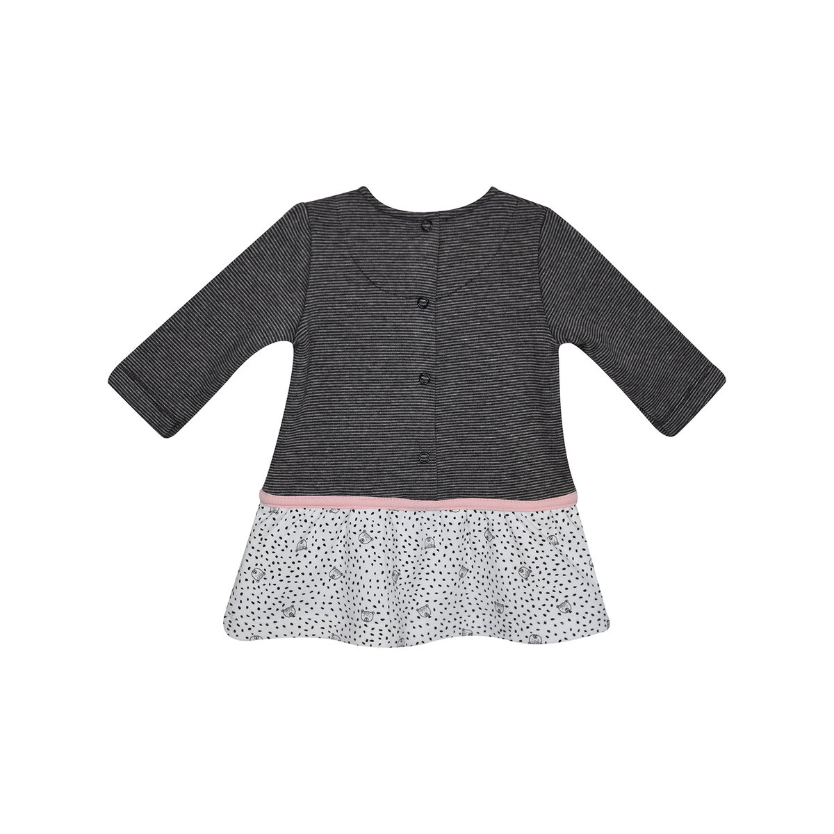 Robe bebe molleton fionna blanc, SUCRE D'ORGE
