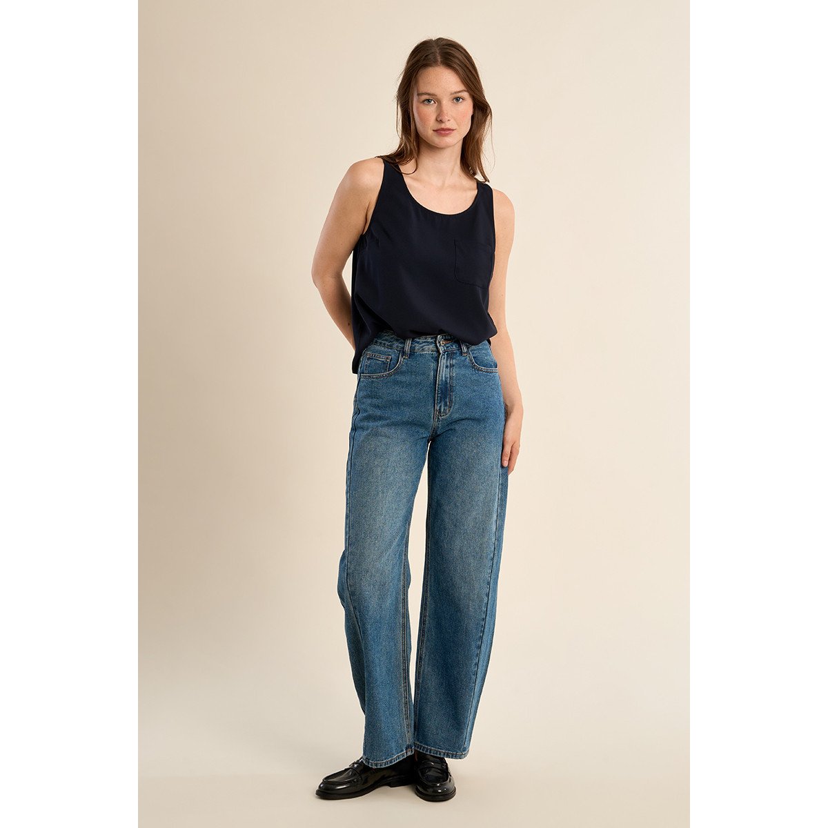 Débardeur sans manches navy blue, MOLLY BRACKEN