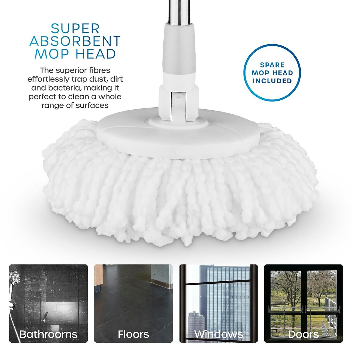 Elevate Mop and Bucket white, SWAN