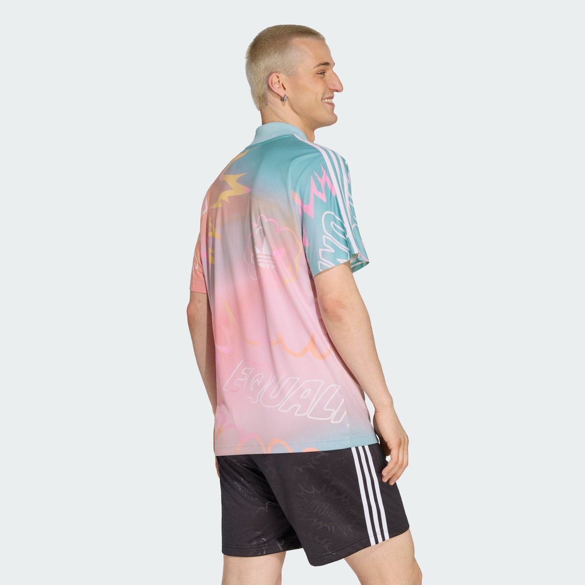 Maillot Love Unites Aop Maillot Love Unites Aop peach / turquoise / rainbow, adidas Originals