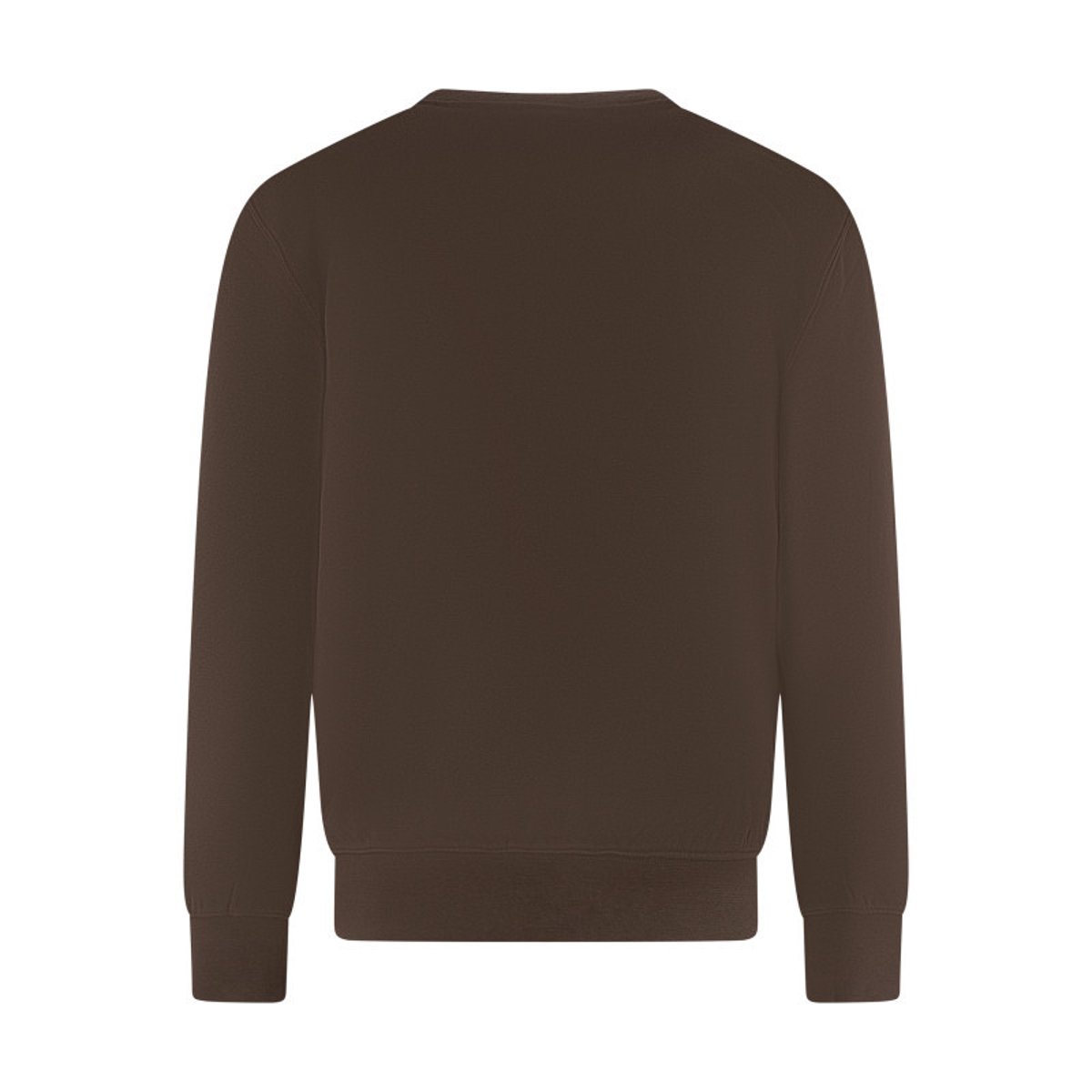Sweat en coton camel uni avec une coupe droite et un col rond marron, MUSTANG