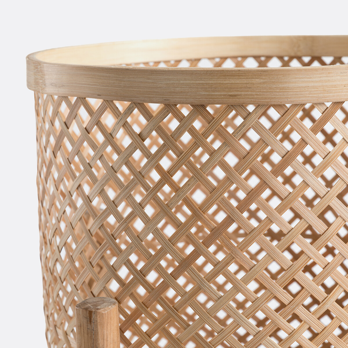 Cache-pot sur pied en bambou Ø40 cm, Bambu naturel, LA REDOUTE INTERIEURS