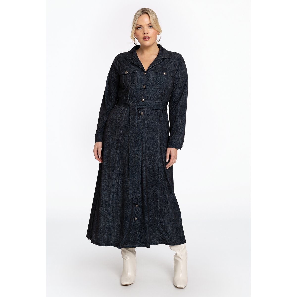 Robe avec manches longues noir, YOEK