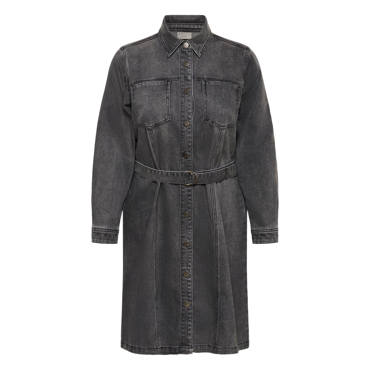 Robe en jean gris medium grey denim, KAFFE CURVE