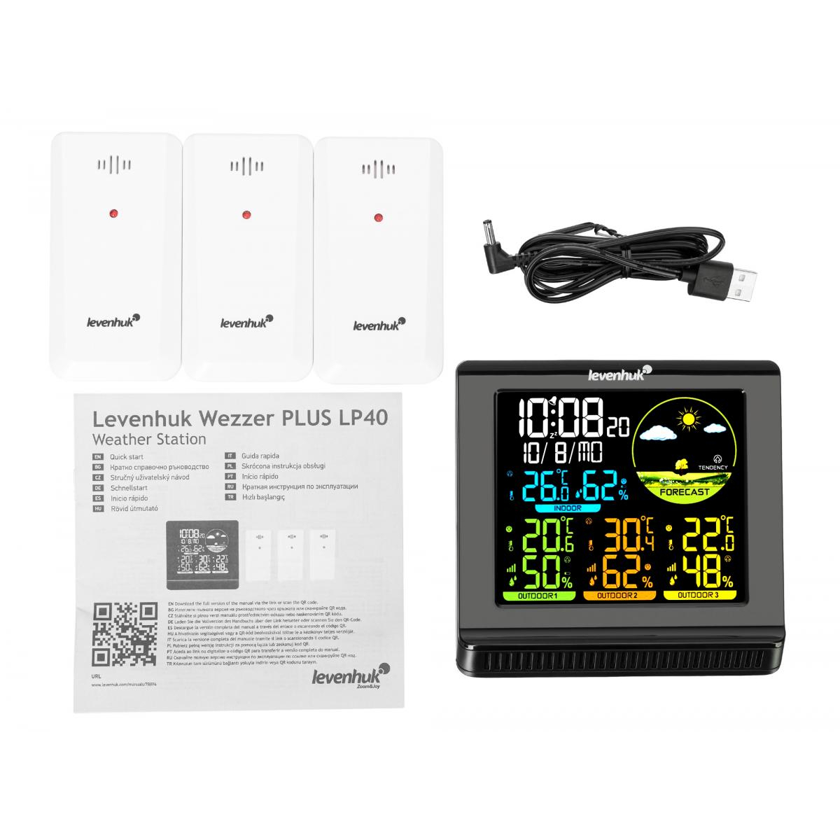 Station météorologique  Wezzer plus LP40 couleur unique, LEVENHUK
