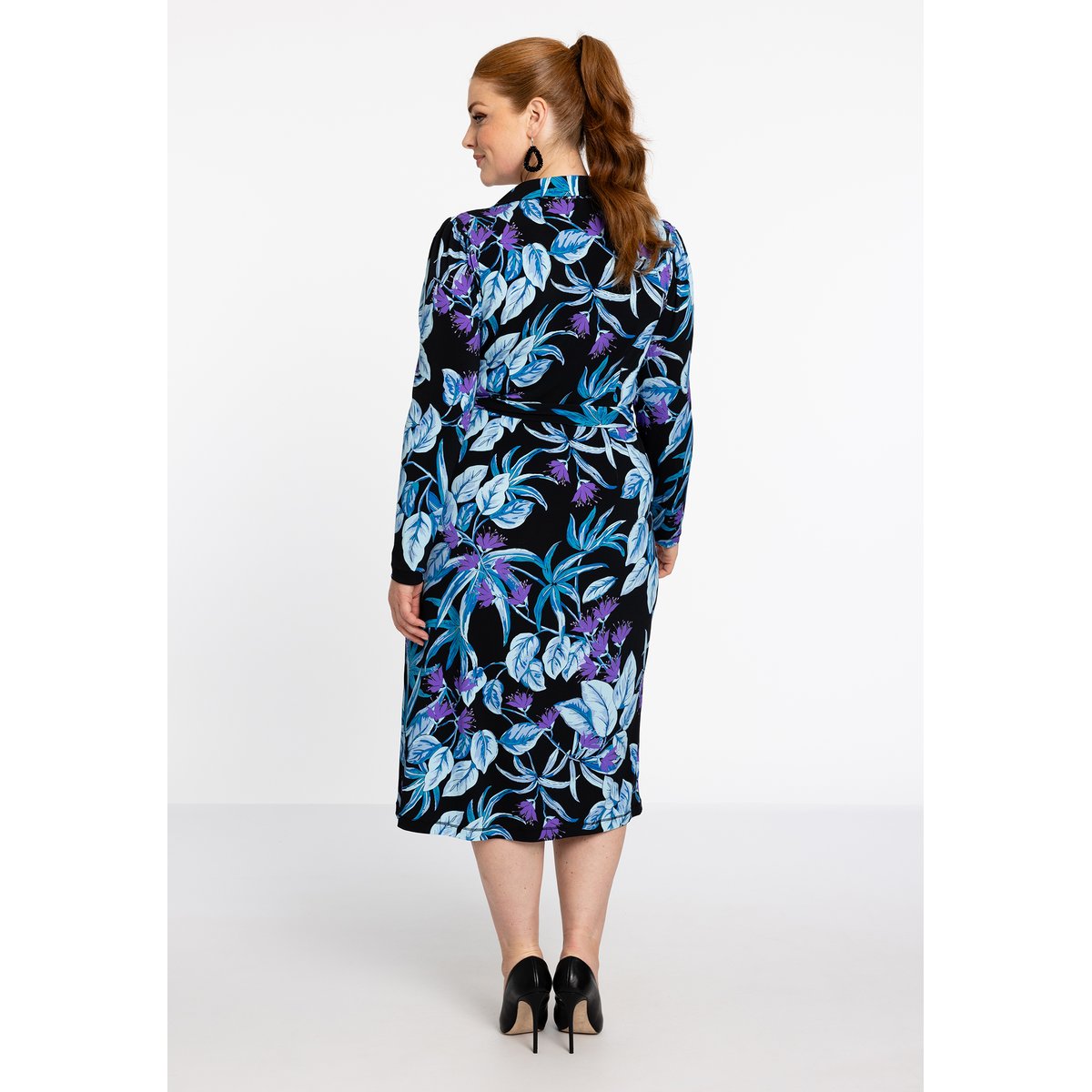 Robe cache-coeur bleu, YOEK