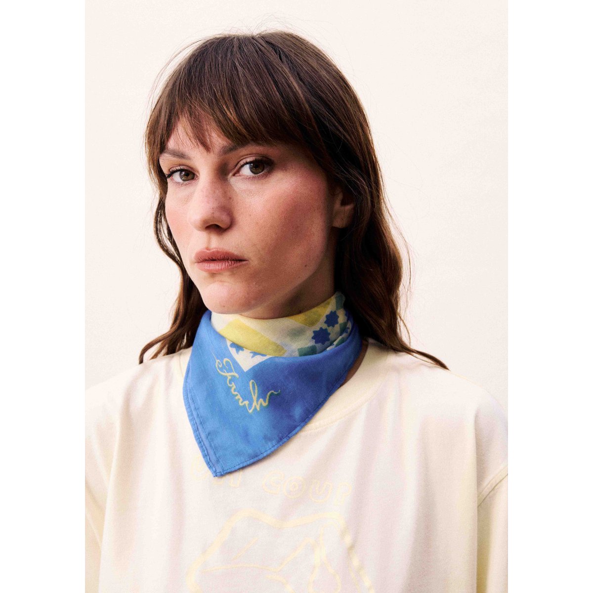 Foulard PLITVICE bleu azur, FRNCH