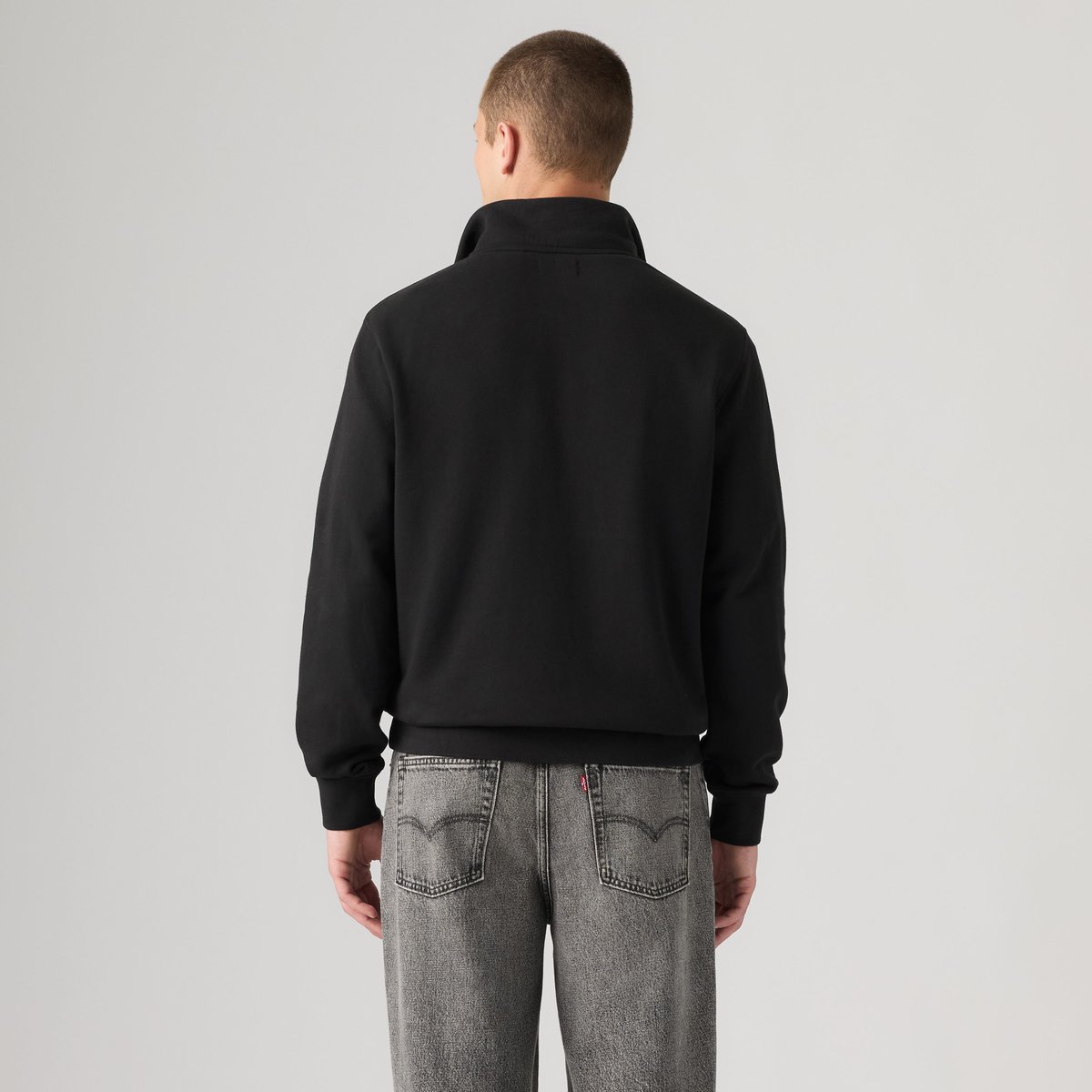 Pull 1/4 zip Original Housemark noir - mineral black, LEVI'S