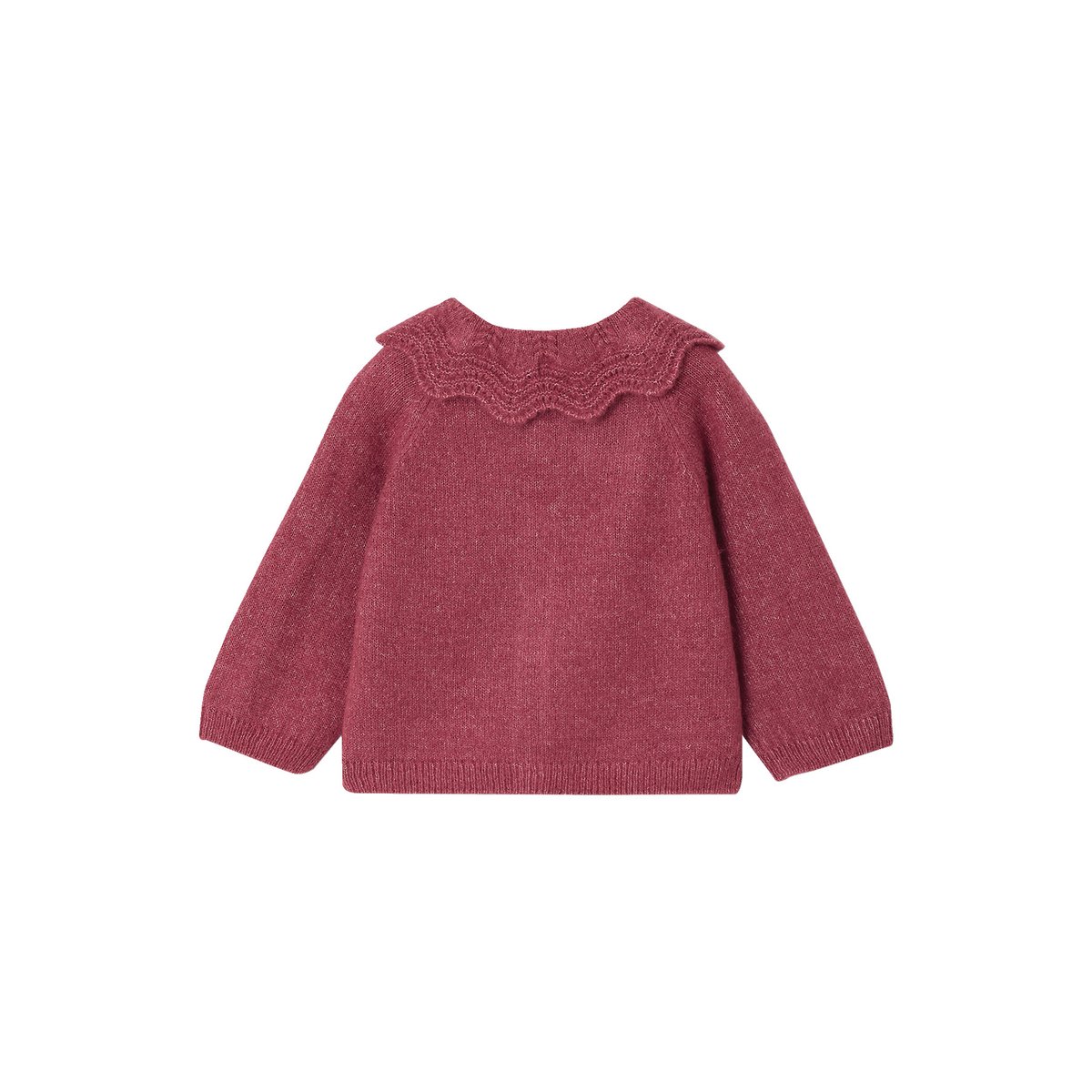 Gilet manches longues framboise, VERTBAUDET