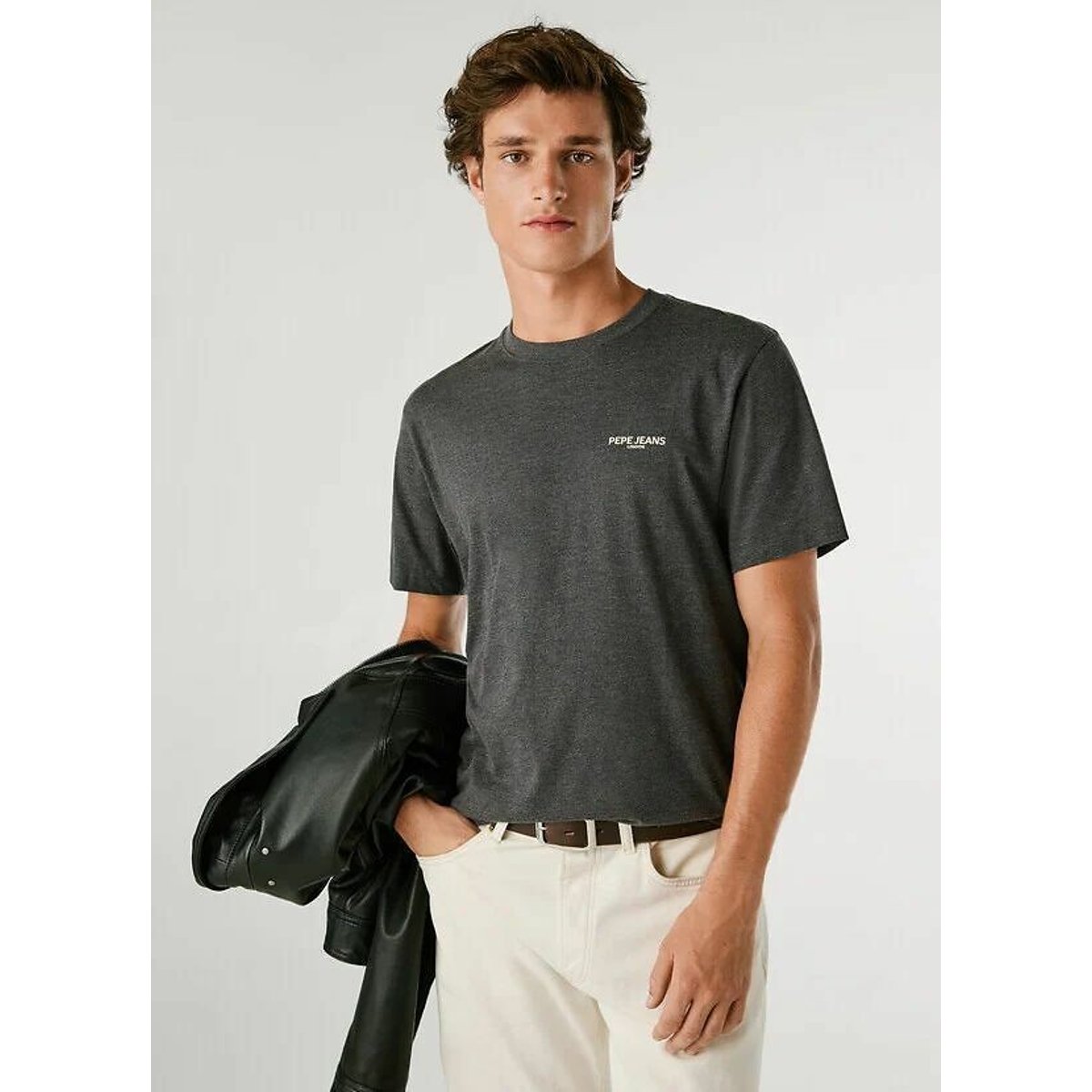 Todd Short-Sleeve T-Shirt charcoal, PEPE JEANS