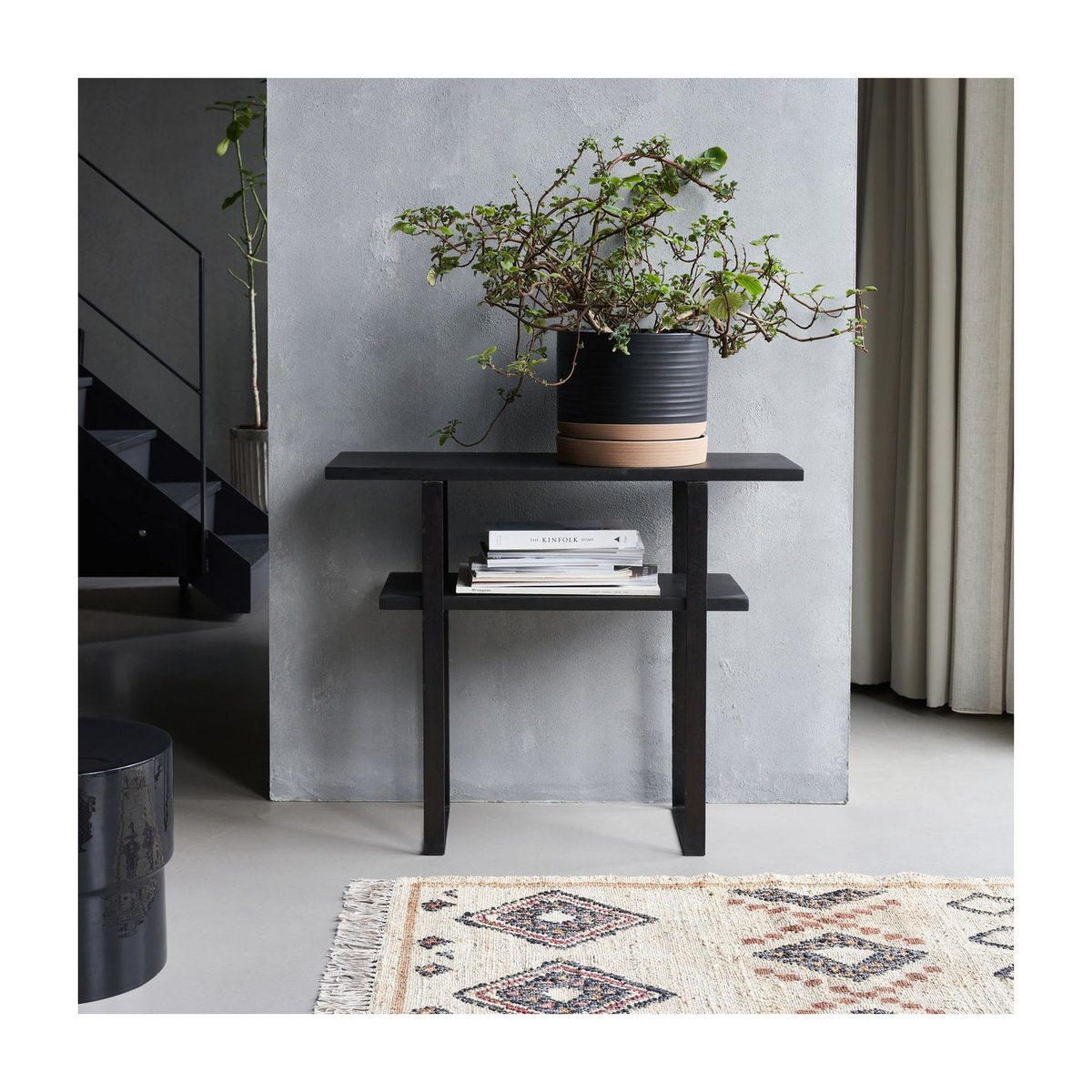 Table Console Woda noir, HOUSE DOCTOR