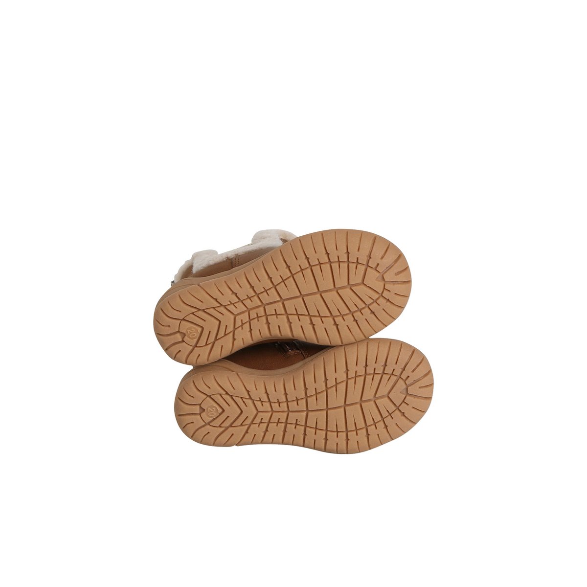 Boots bébé synthétique fourrées camel, VERTBAUDET