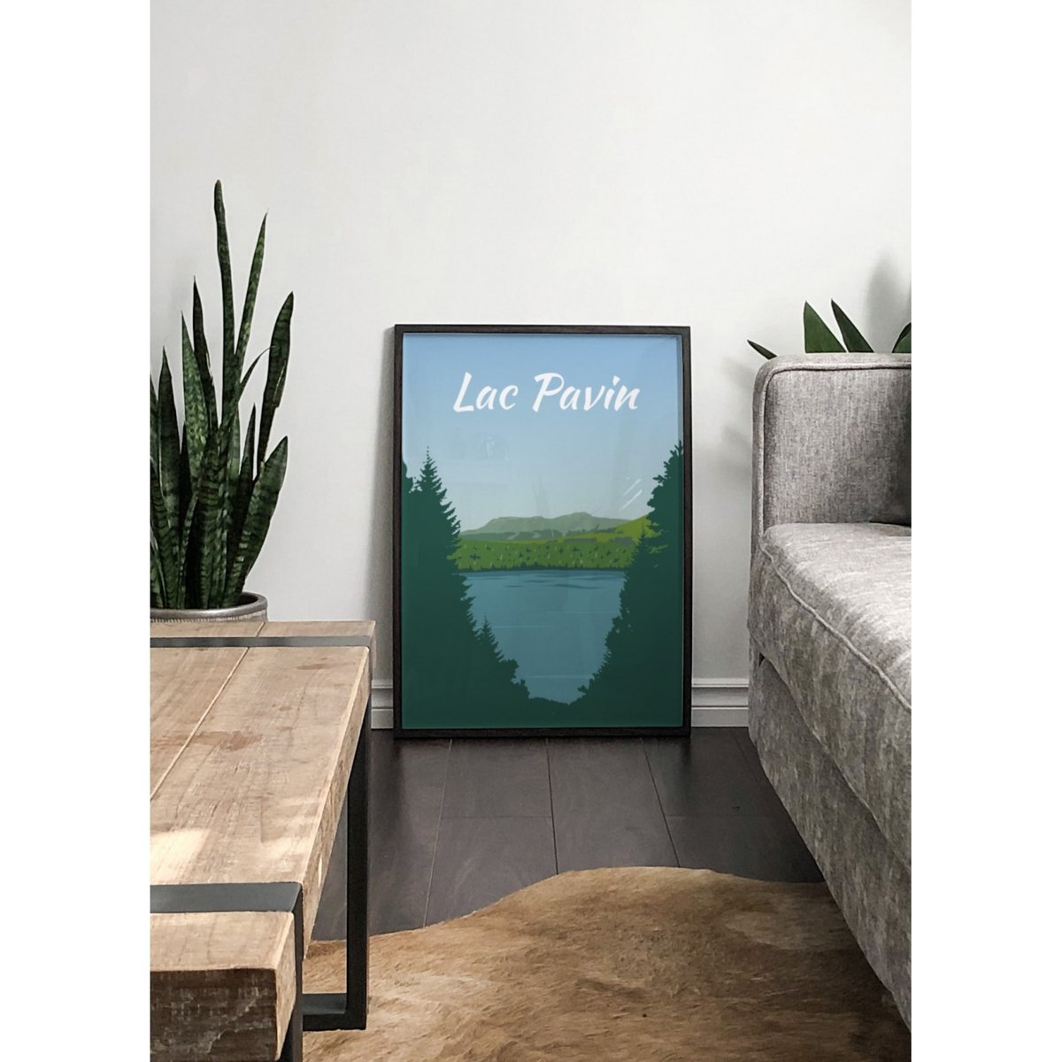 Affiche Lac Pavin blanc, L'AFFICHERIE