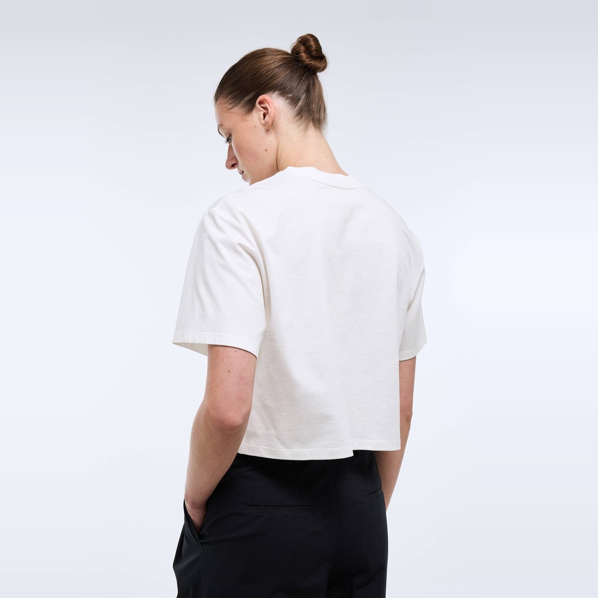 T-shirt à manches courtes imprimé au dos en coton BIO ecru, MONOPRIX