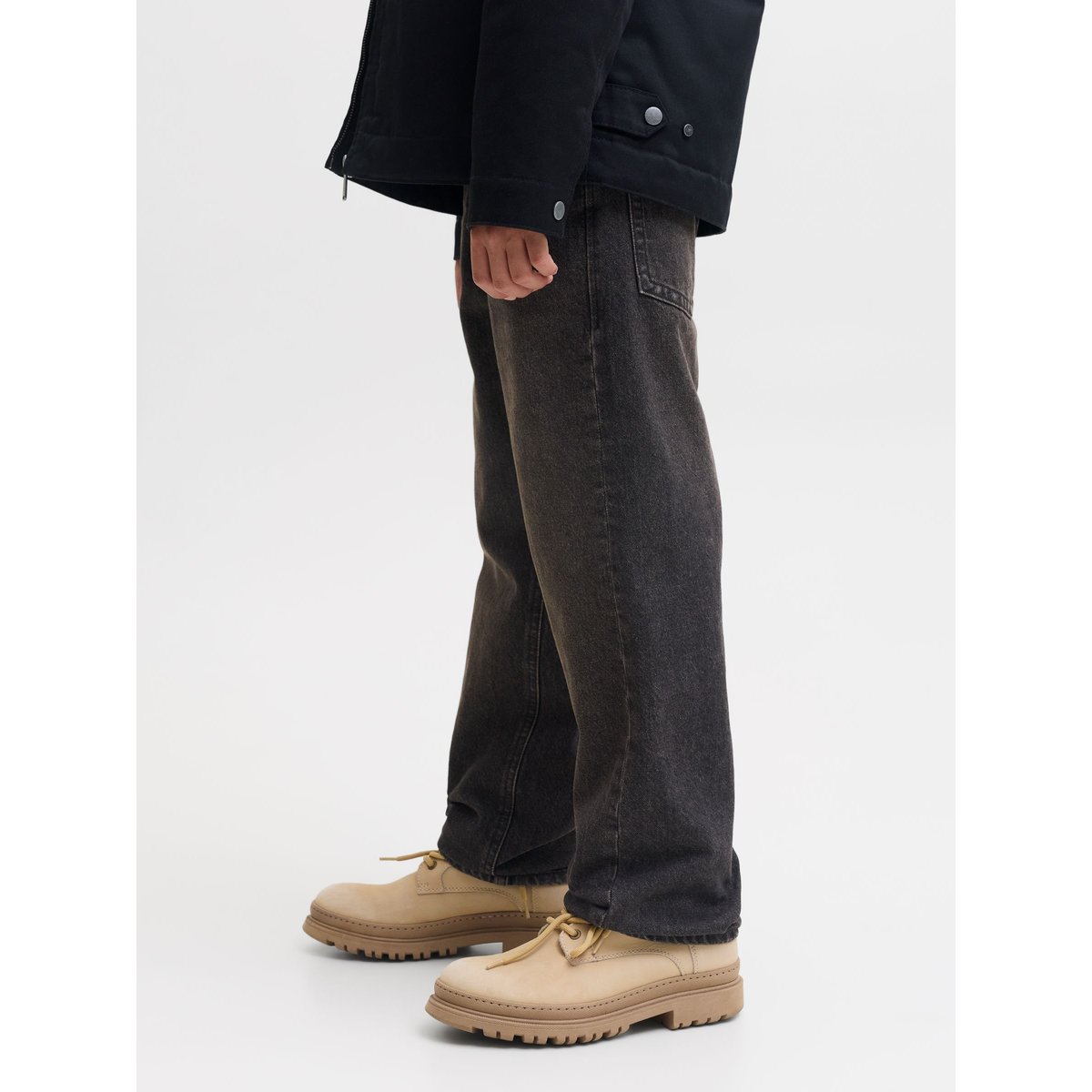 Jean Coupe Décontractée black denim, JACK & JONES JUNIOR