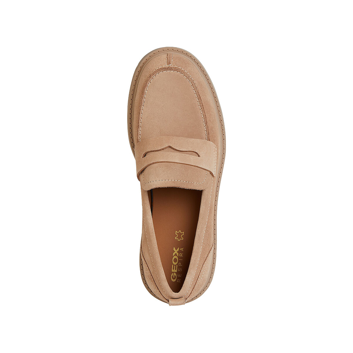 Mocassins respirants Spherica EC7 nude, GEOX