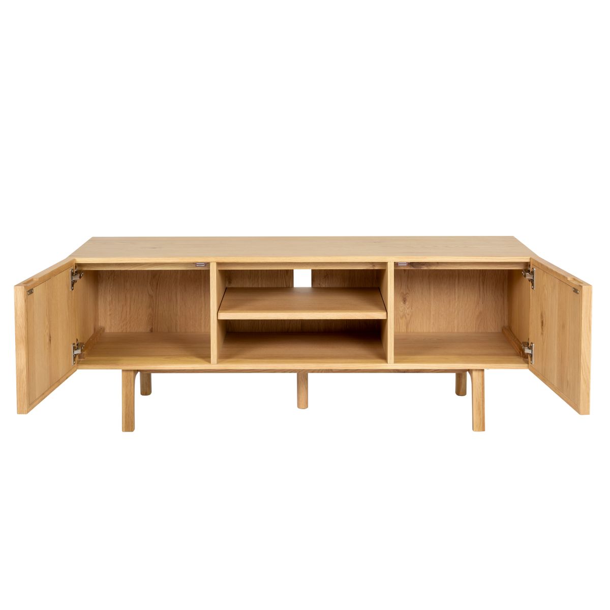 Meuble télé 140cm chêne naturel, ZAGO